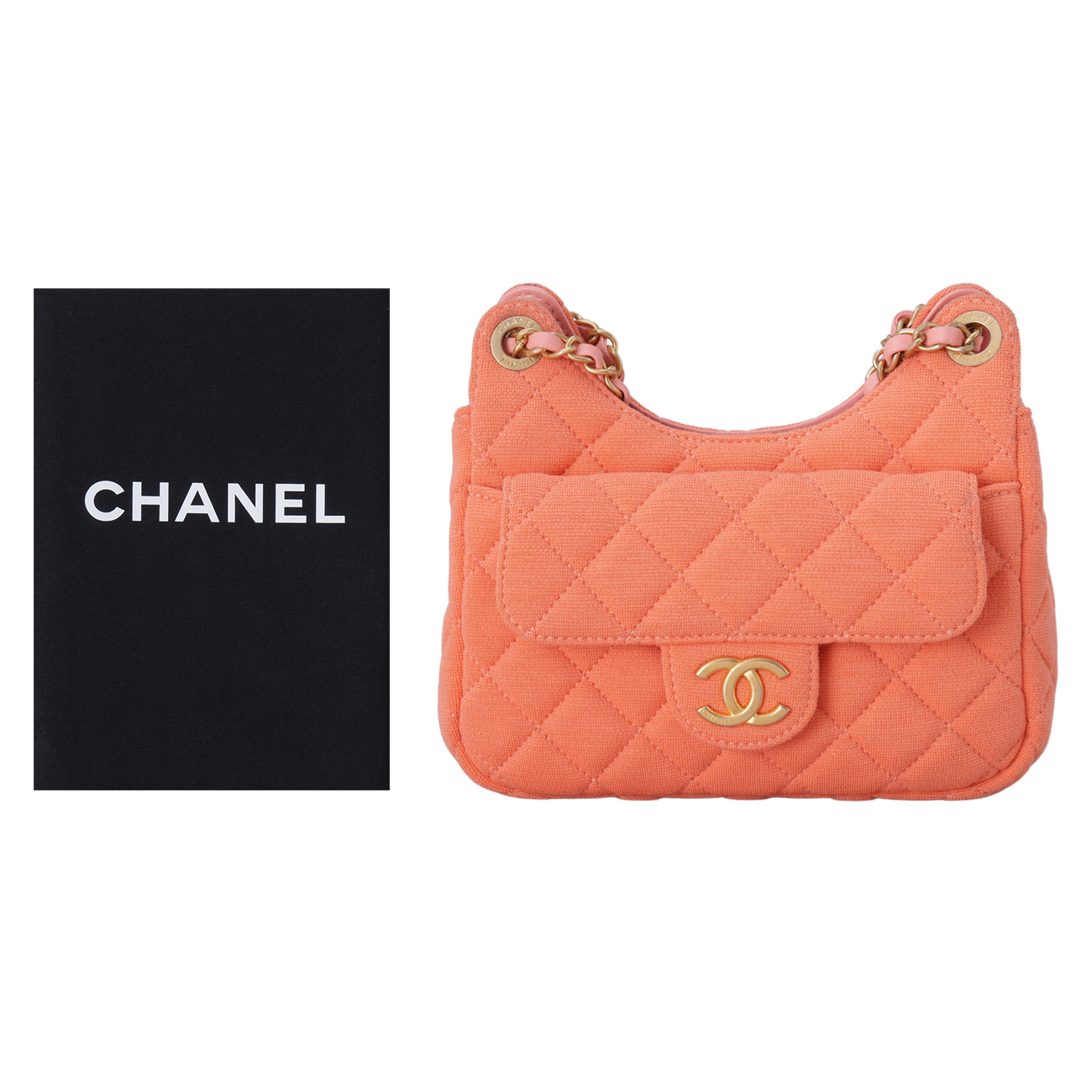 CHANEL(USED)샤넬 시즌 패브릭 호보백