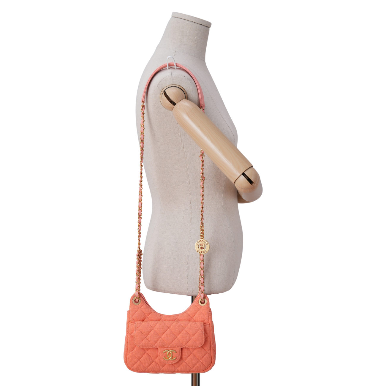 CHANEL(USED)샤넬 시즌 패브릭 호보백