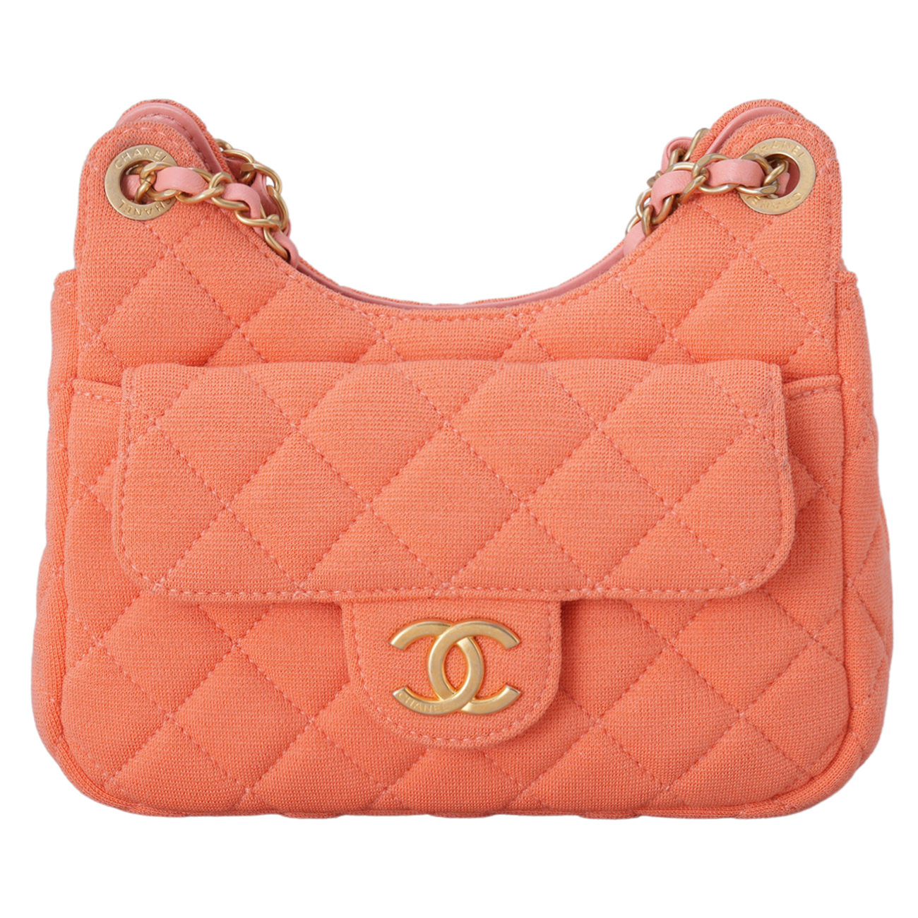 CHANEL(USED)샤넬 시즌 패브릭 호보백
