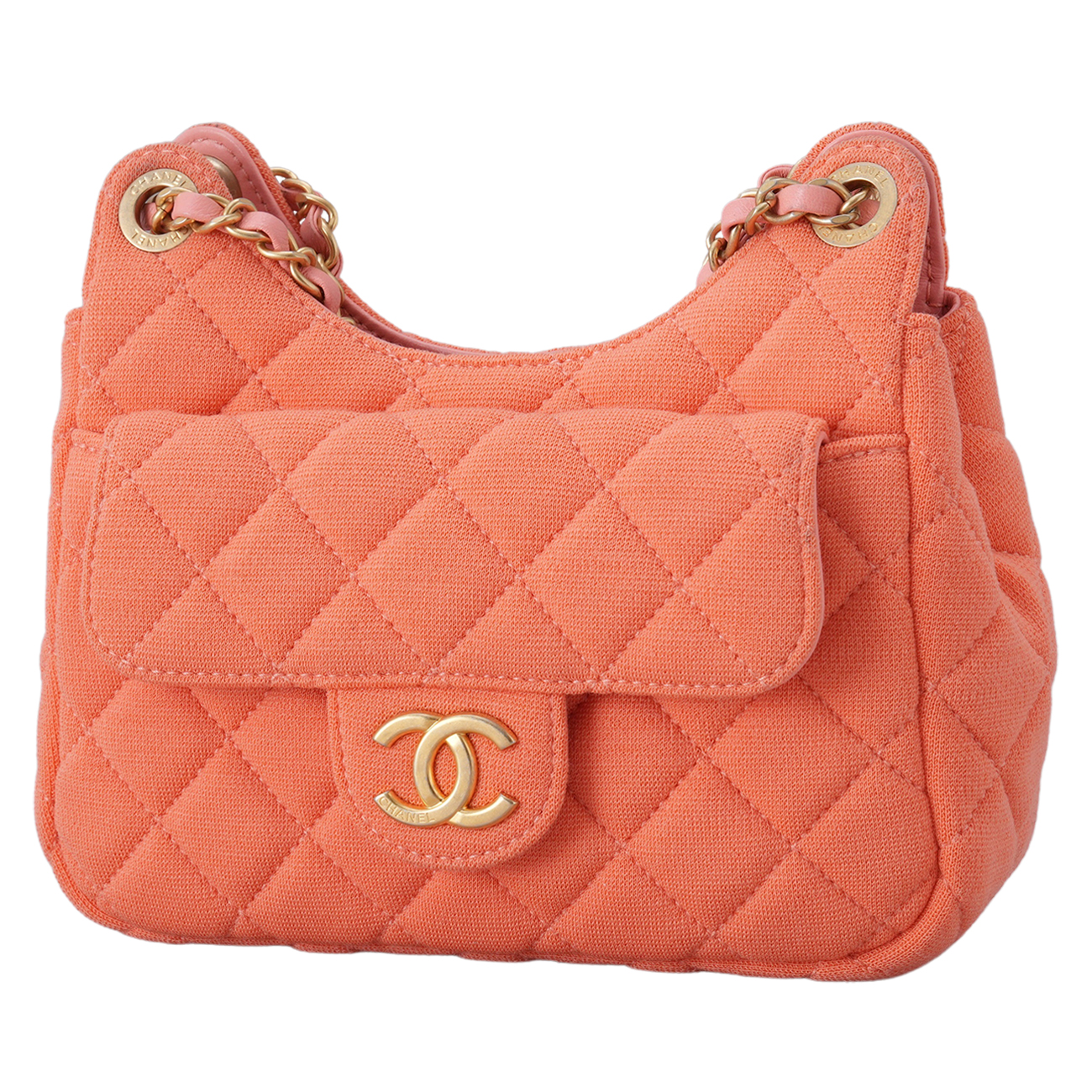 CHANEL(USED)샤넬 시즌 패브릭 호보백