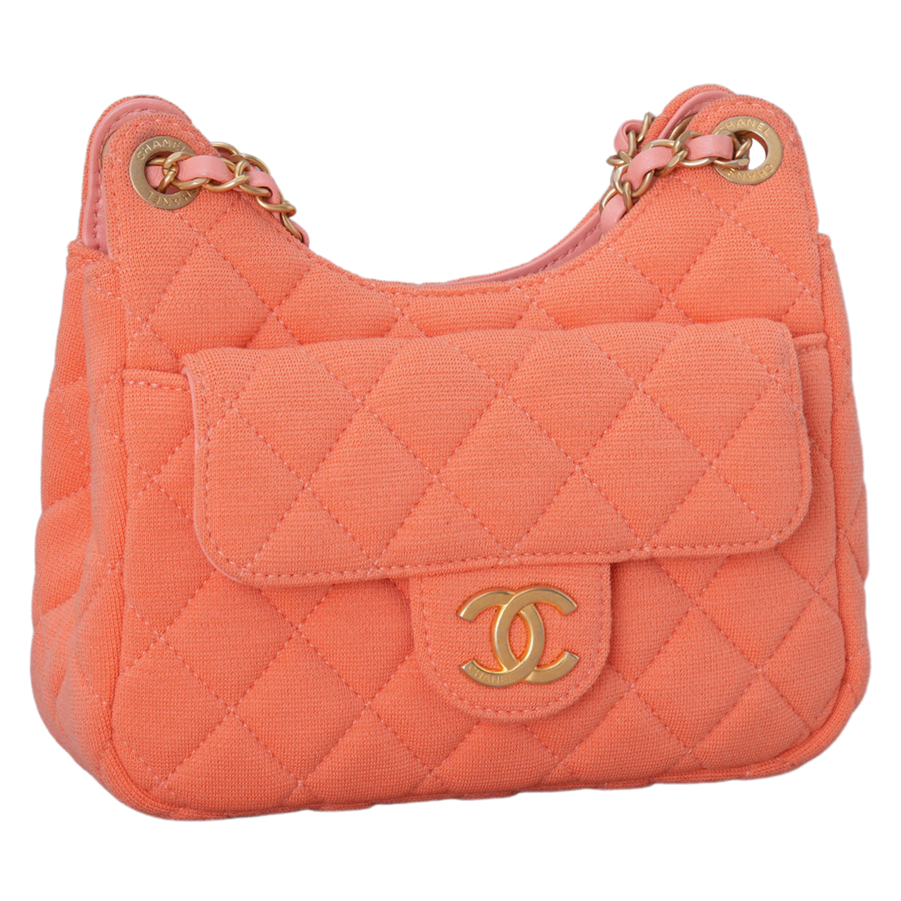 CHANEL(USED)샤넬 시즌 패브릭 호보백