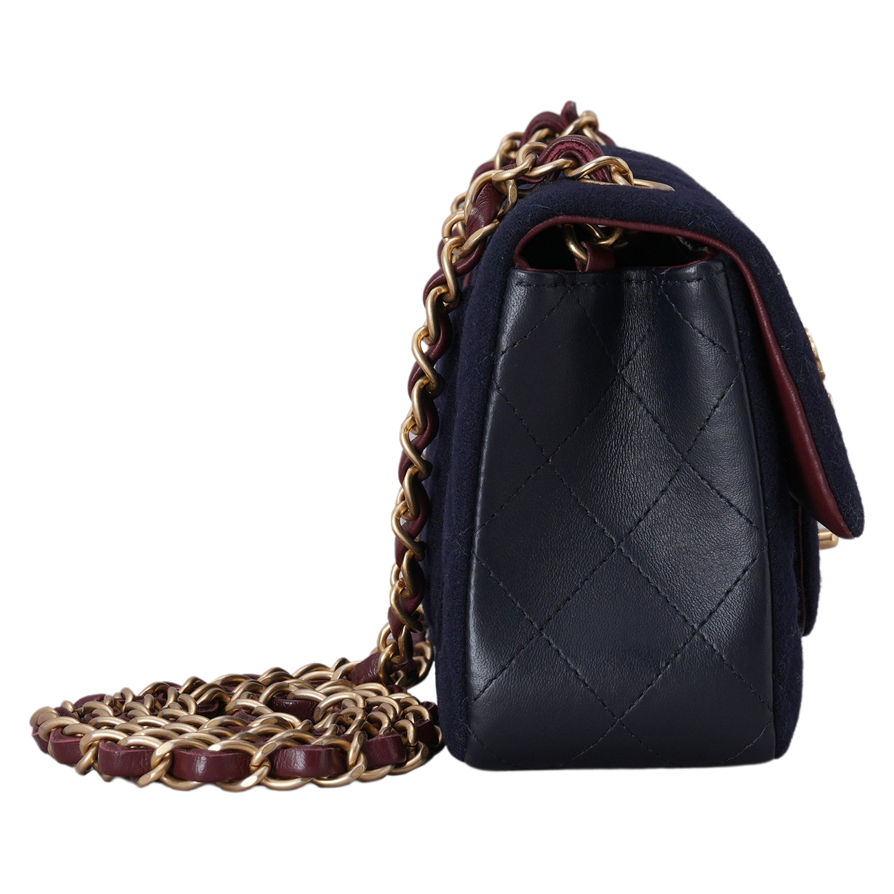 CHANEL(USED)샤넬 A69900 시즌 패브릭 클래식 뉴미니 크로스백