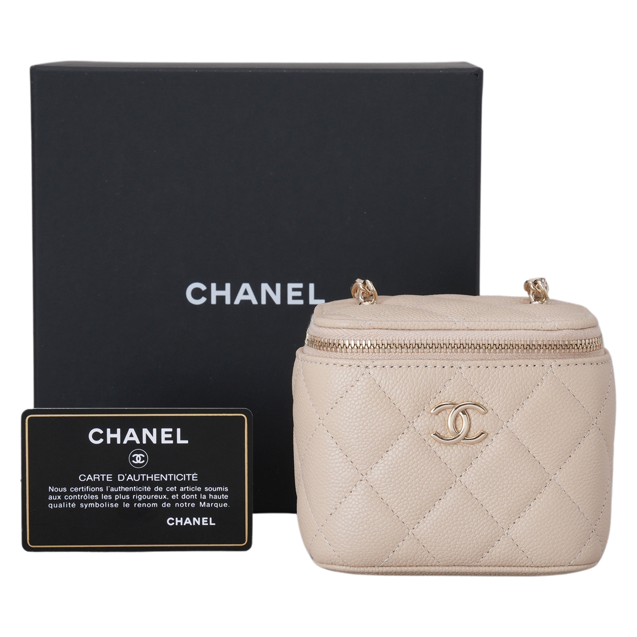 CHANEL(USED)샤넬 캐비어 베니티 스몰