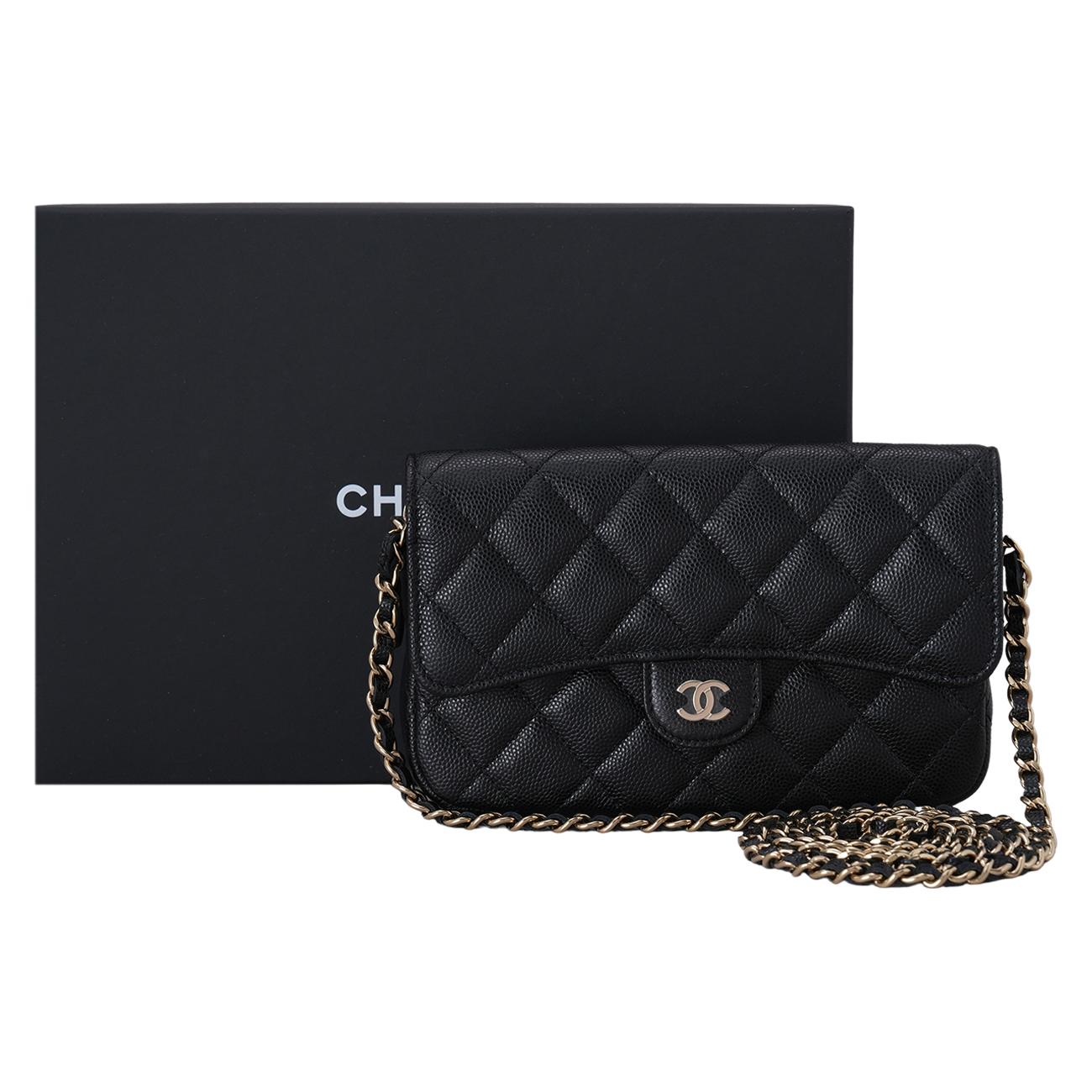 CHANEL(USED)샤넬 시즌 캐비어 WOC