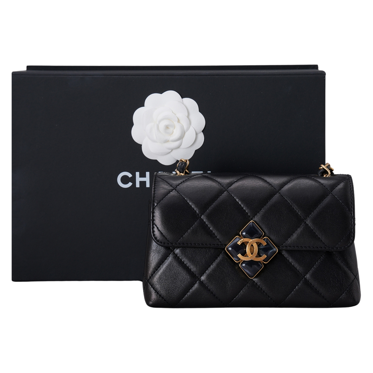 CHANEL(USED)샤넬 AS2633 시즌 CC로고 미니 체인 플랩백