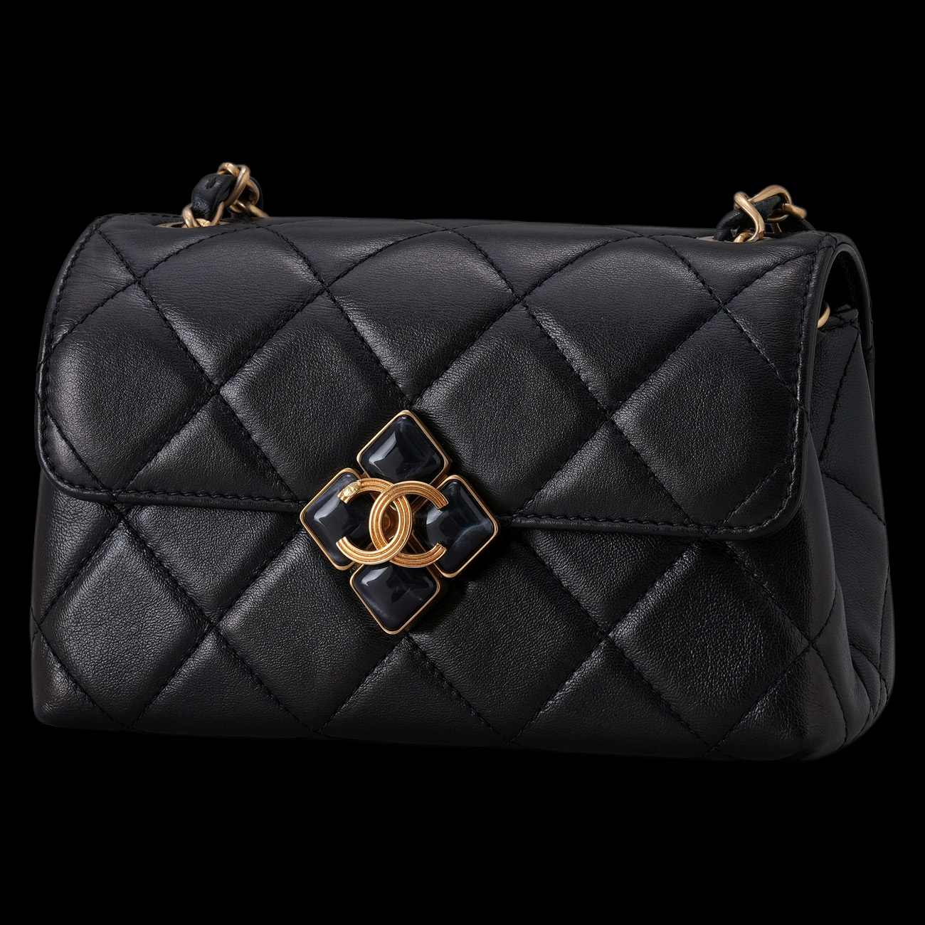 CHANEL(USED)샤넬 AS2633 시즌 CC로고 미니 체인 플랩백