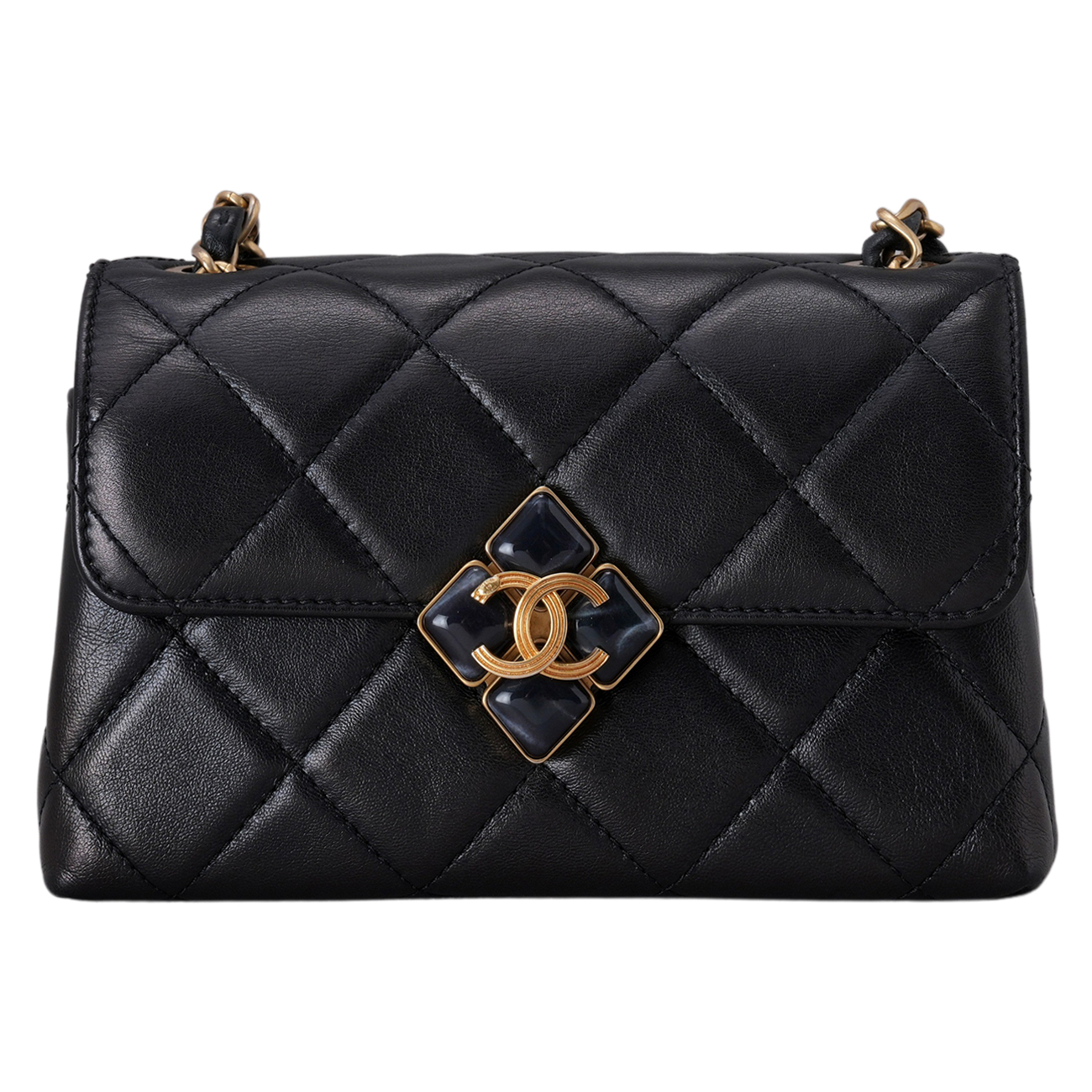 CHANEL(USED)샤넬 AS2633 시즌 CC로고 미니 체인 플랩백