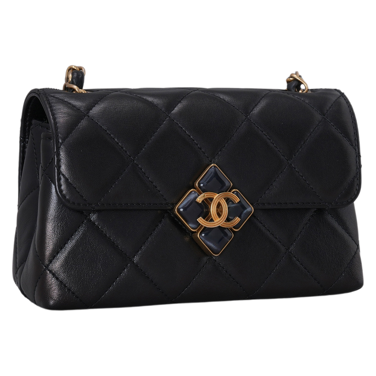 CHANEL(USED)샤넬 AS2633 시즌 CC로고 미니 체인 플랩백