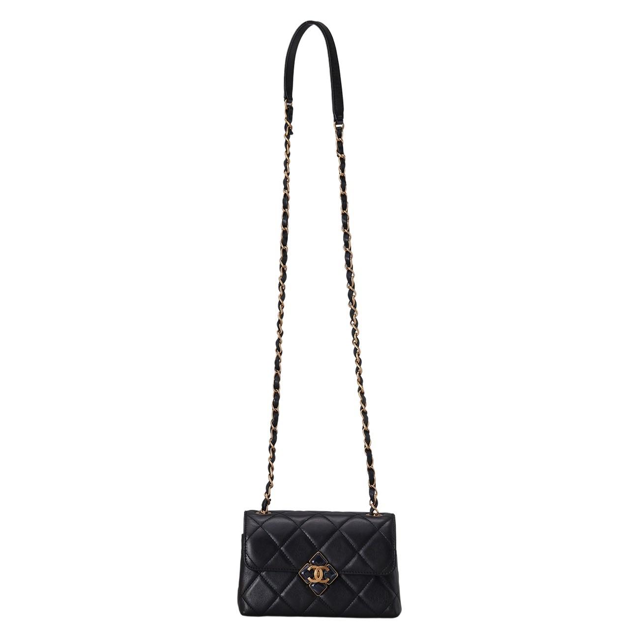 CHANEL(USED)샤넬 AS2633 시즌 CC로고 미니 체인 플랩백