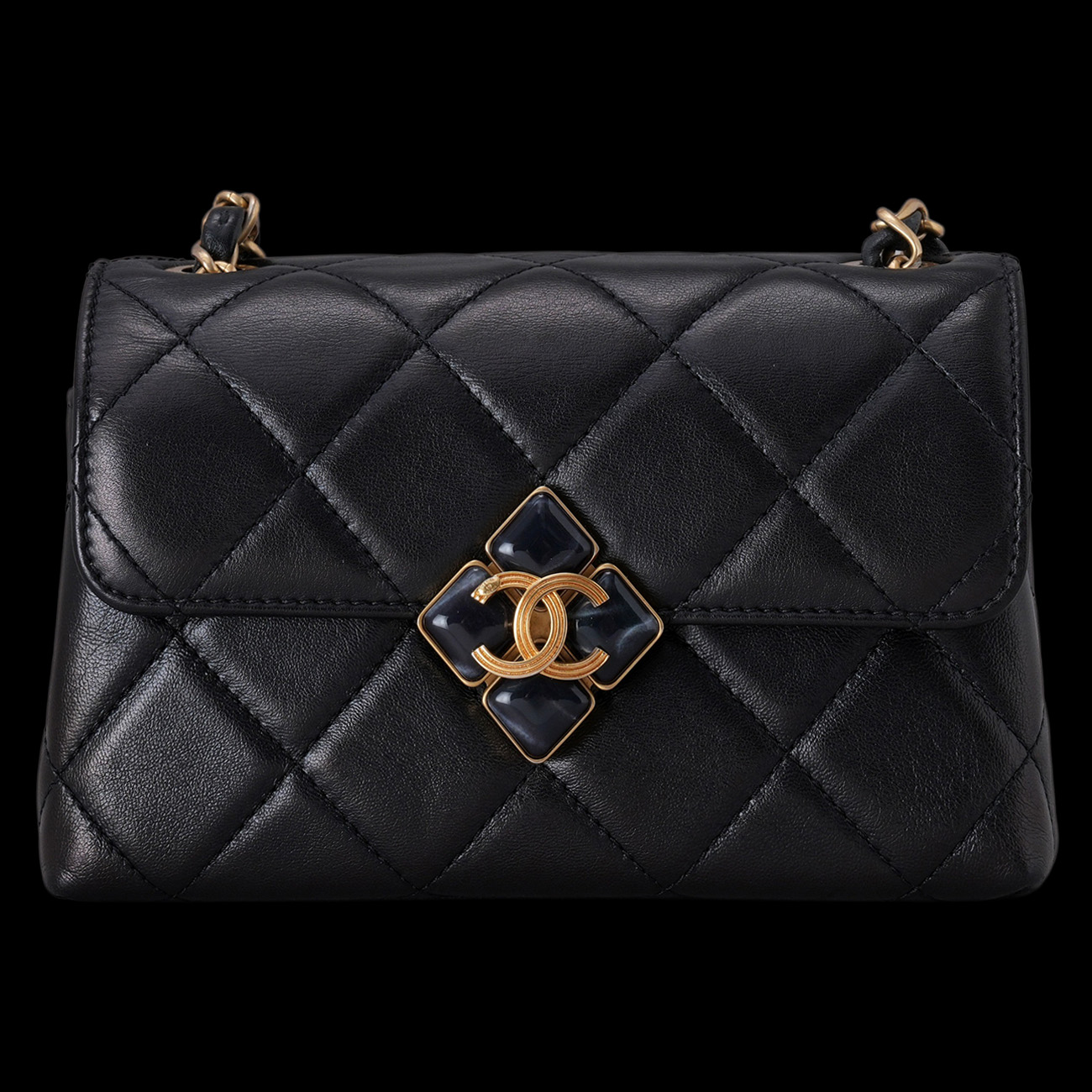 CHANEL(USED)샤넬 AS2633 시즌 CC로고 미니 체인 플랩백