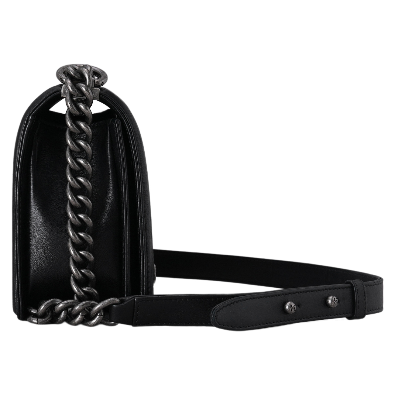 CHANEL(USED)샤넬 램스킨 보이샤넬 미듐 플랩백