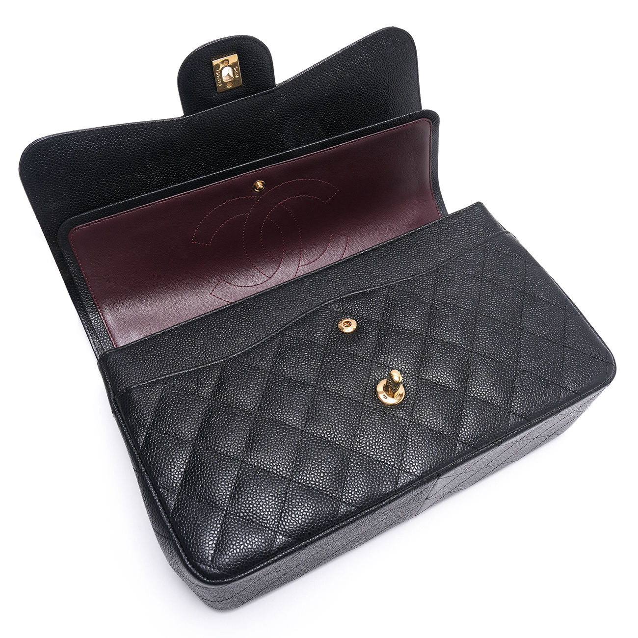CHANEL(USED)샤넬 캐비어 클래식 라지 플랩백