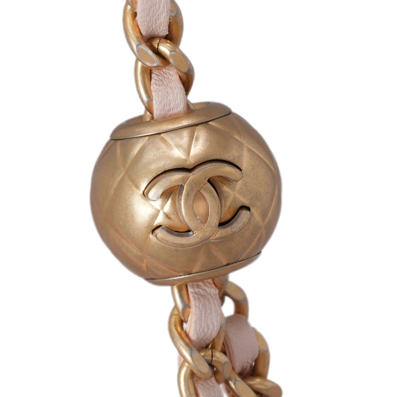 CHANEL(USED)샤넬 램스킨 골든볼 WOC 미니 크로스백