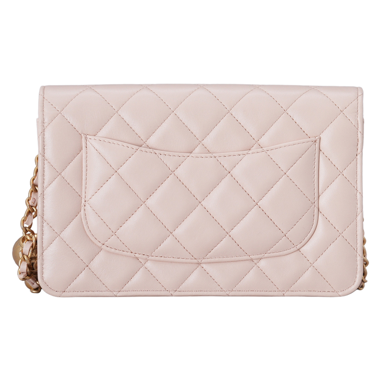 CHANEL(USED)샤넬 램스킨 골든볼 WOC 미니 크로스백