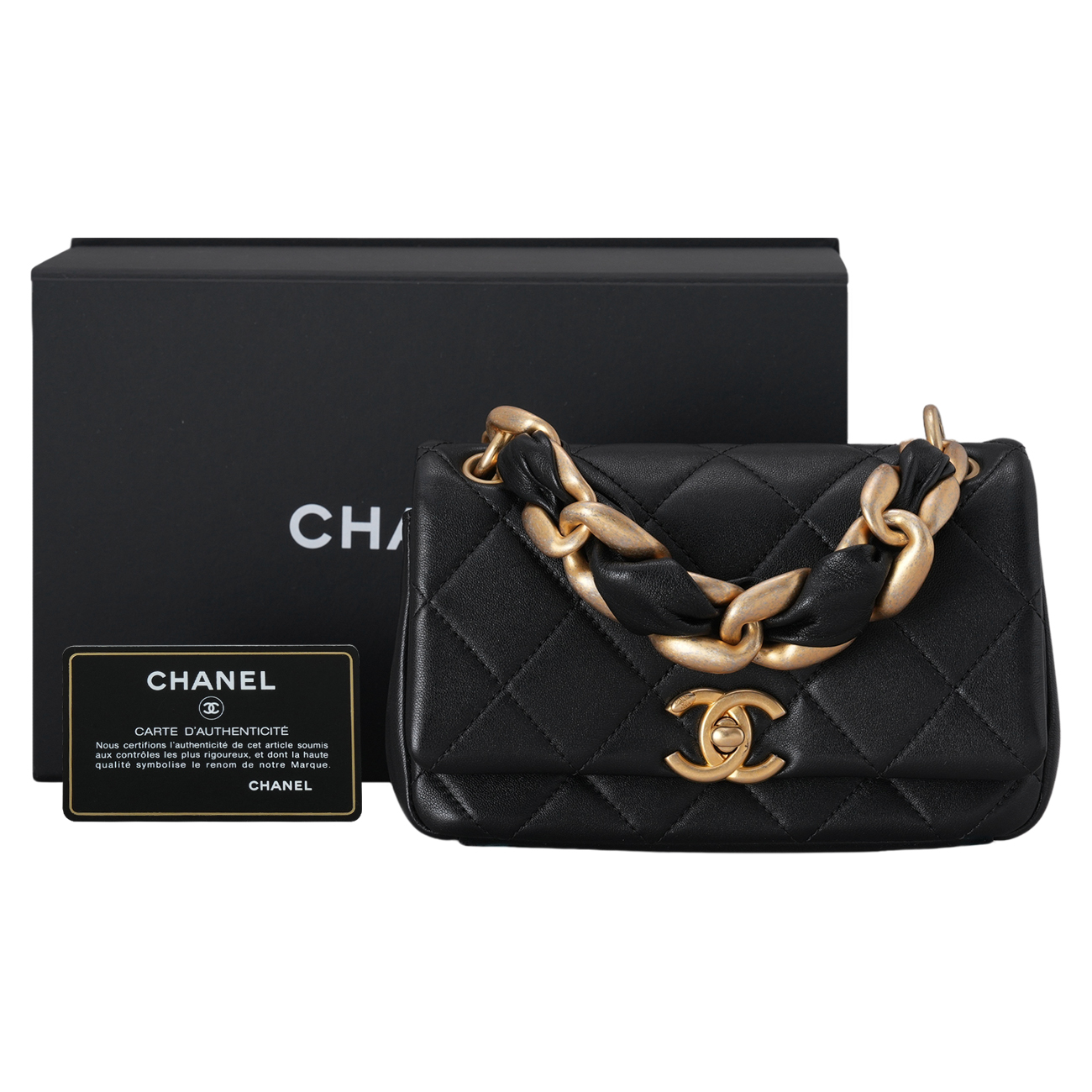 CHANEL(USED)샤넬 AS2387 시즌 탑핸들 체인백