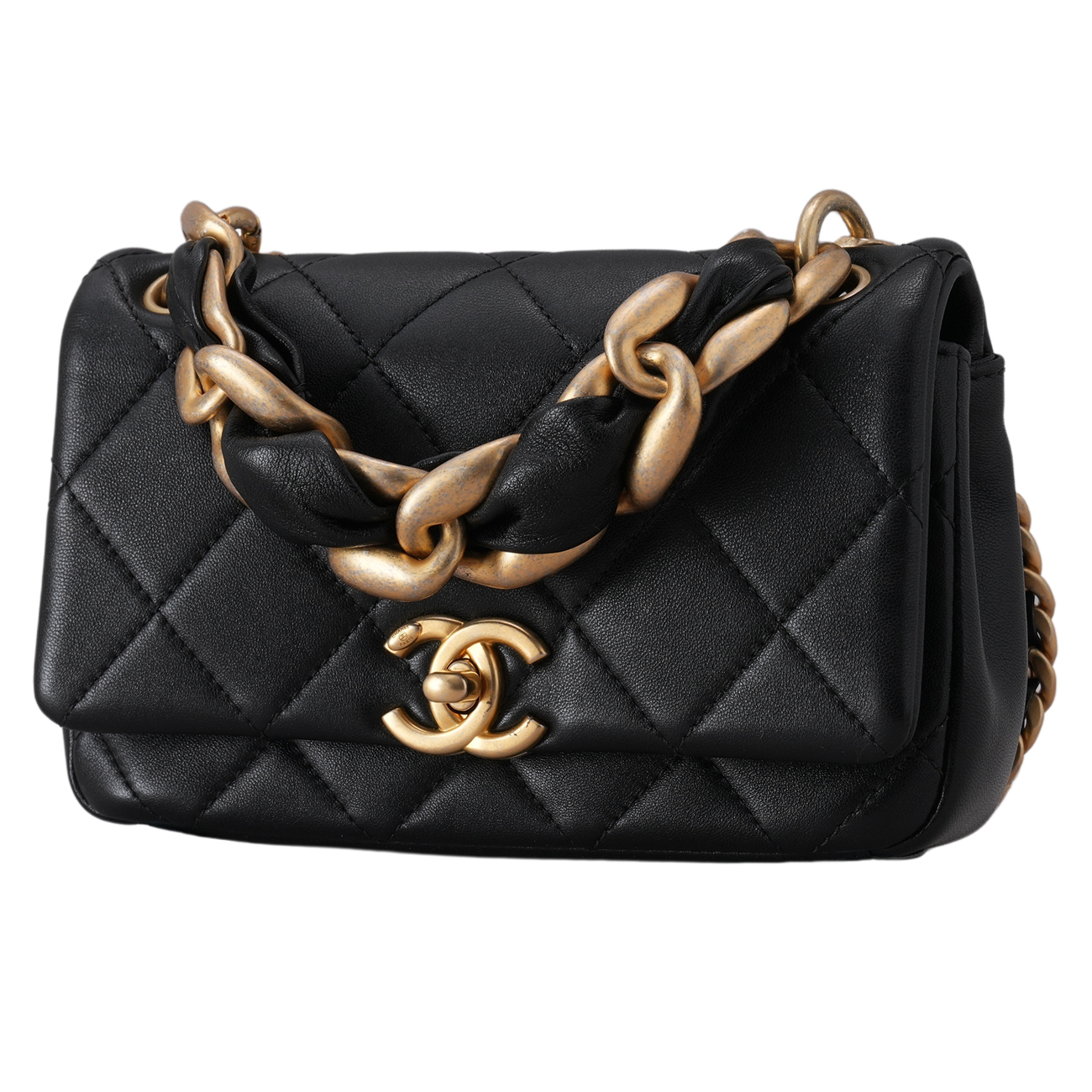 CHANEL(USED)샤넬 AS2387 시즌 탑핸들 체인백