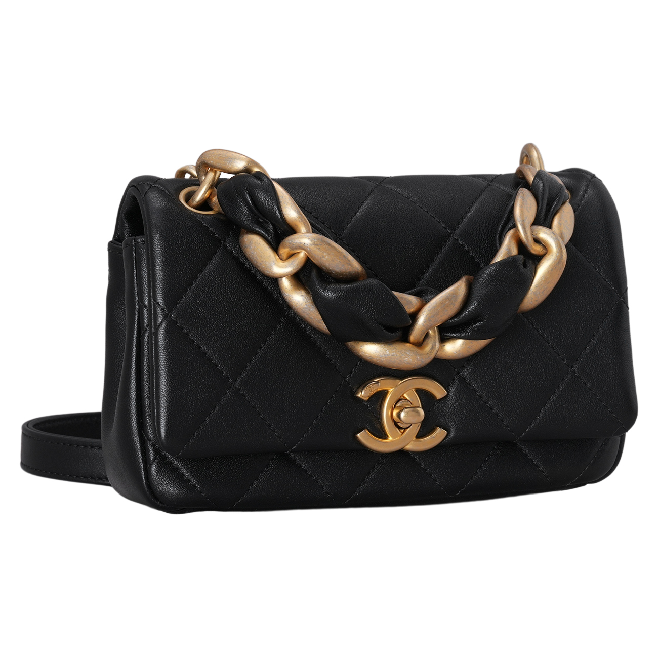 CHANEL(USED)샤넬 AS2387 시즌 탑핸들 체인백