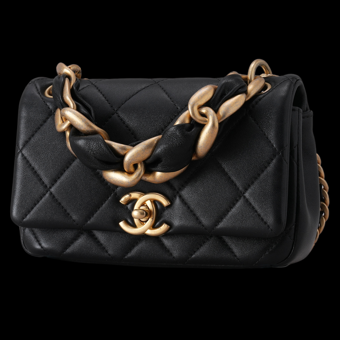 CHANEL(USED)샤넬 AS2387 시즌 탑핸들 체인백