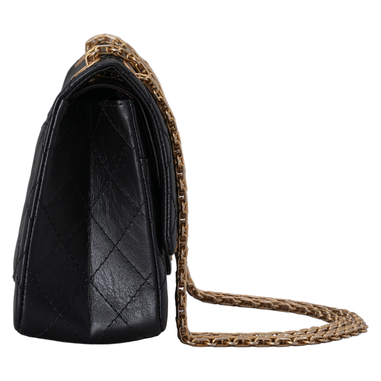 CHANEL(USED)샤넬 2.55 빈티지 클래식 미듐24 금장