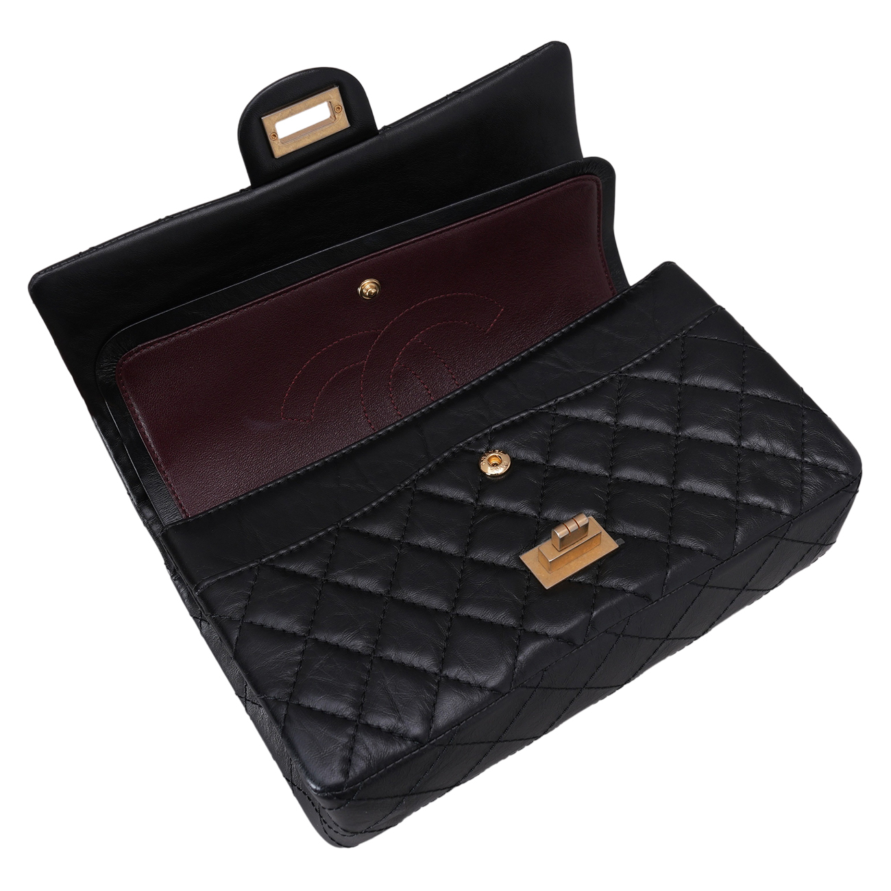 CHANEL(USED)샤넬 2.55 빈티지 클래식 미듐24 금장