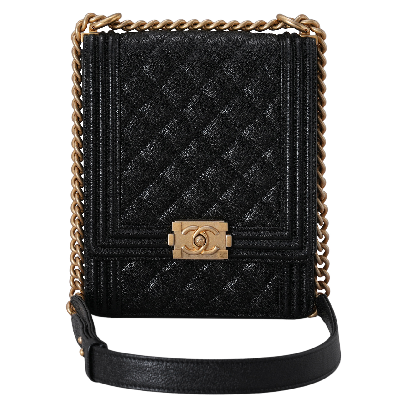 CHANEL(USED)샤넬 캐비어 보이샤넬 사첼백