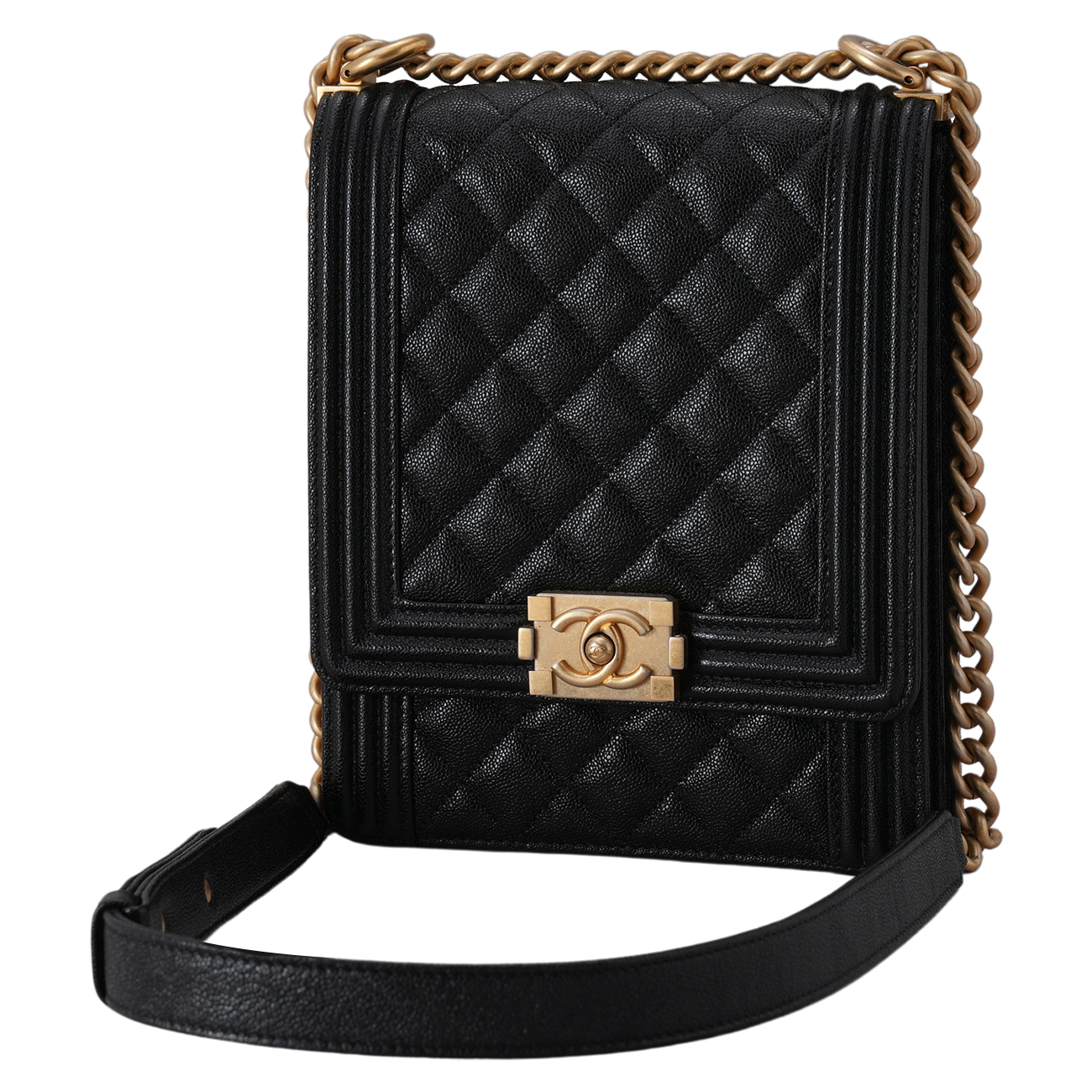 CHANEL(USED)샤넬 캐비어 보이샤넬 사첼백