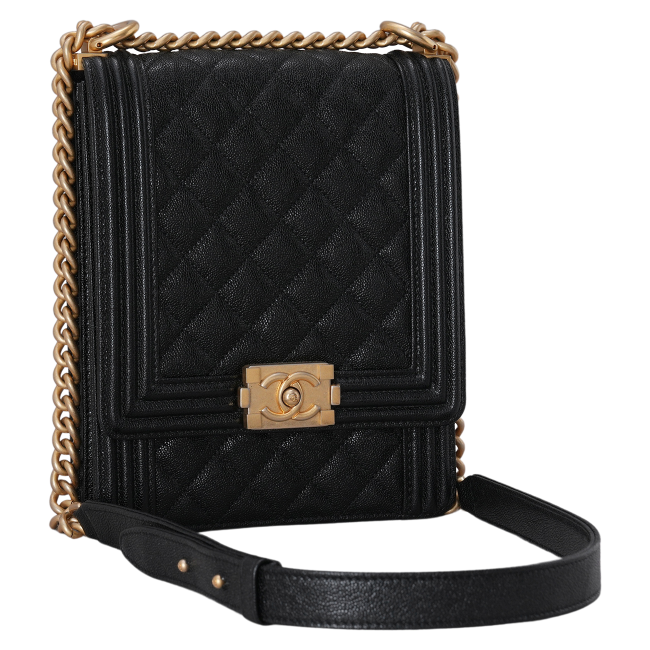 CHANEL(USED)샤넬 캐비어 보이샤넬 사첼백