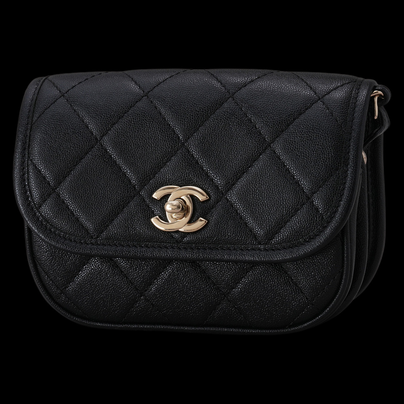 CHANEL(USED)샤넬 시즌 캐비어 메신저백