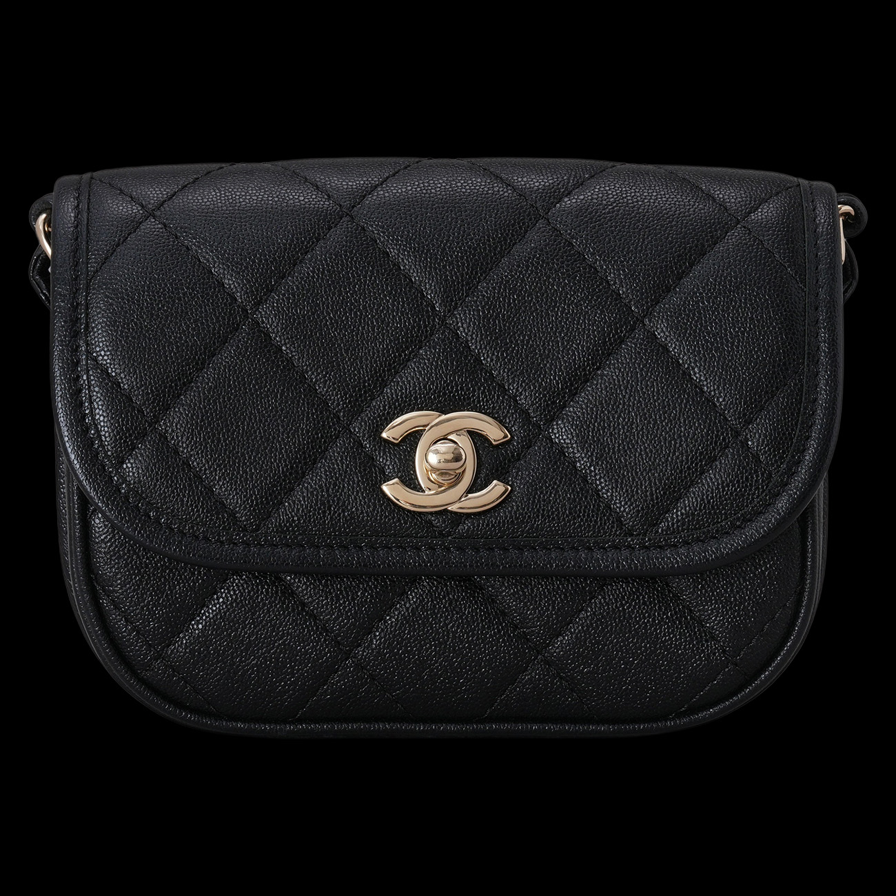 CHANEL(USED)샤넬 시즌 캐비어 메신저백