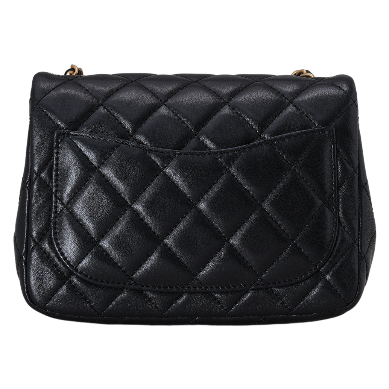 CHANEL(USED)샤넬 램스킨 클래식 골든볼 쁘띠삭