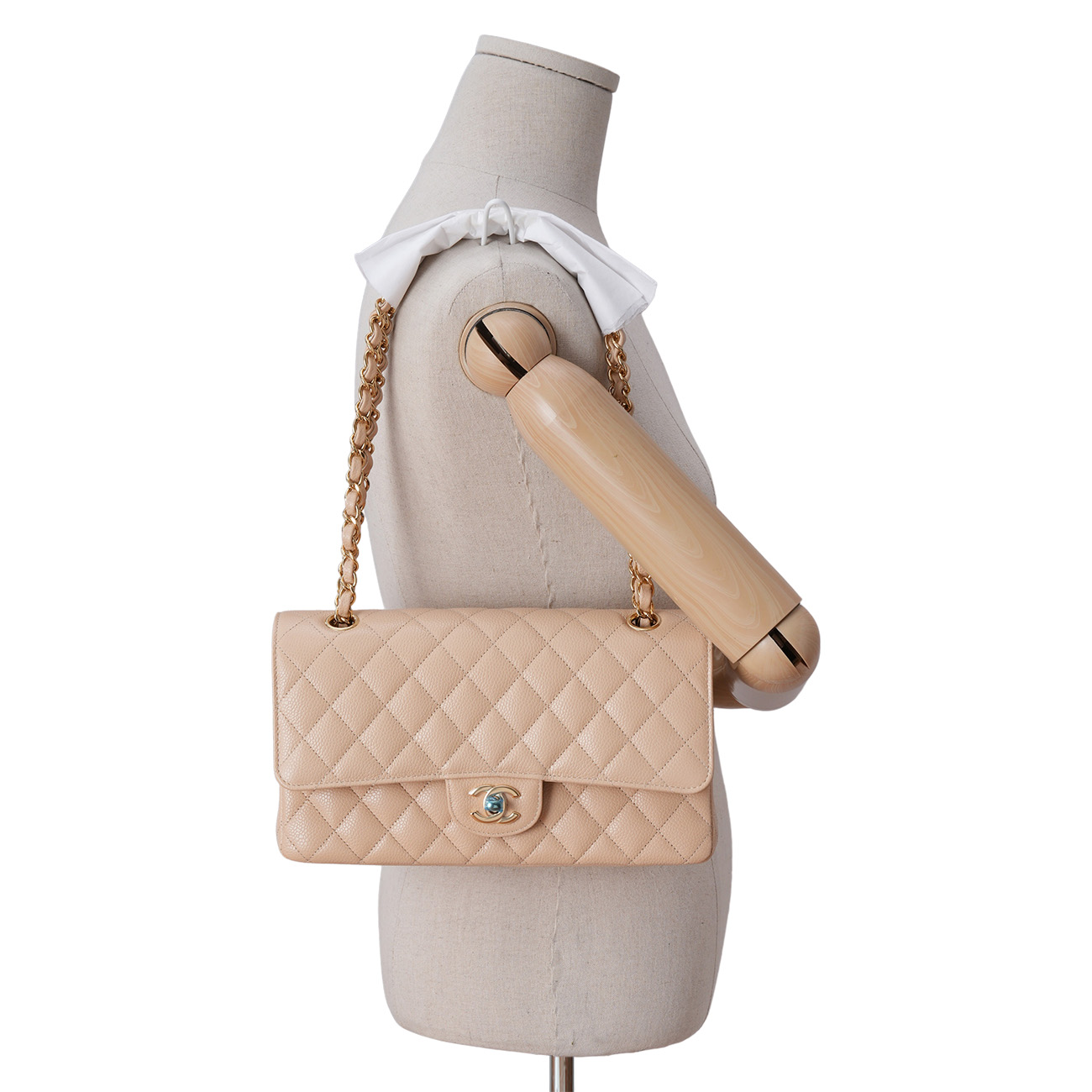 CHANEL(USED)샤넬 캐비어 클래식 미듐 플랩백