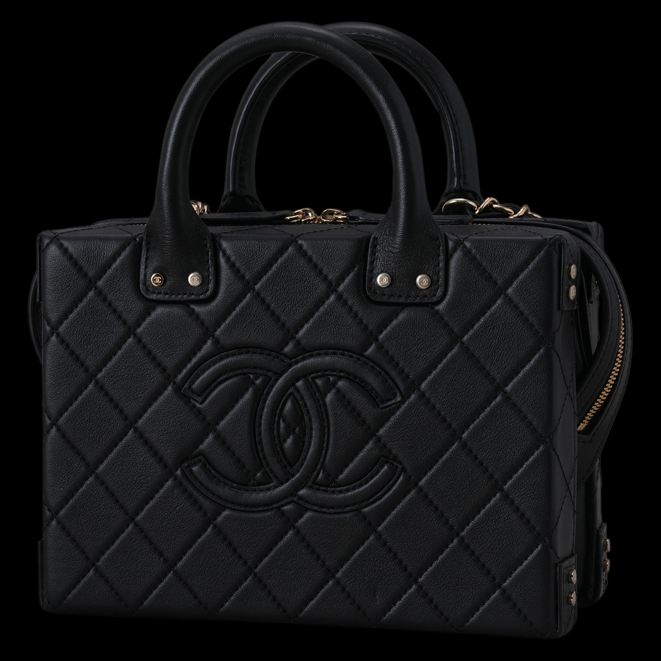 CHANEL(USED)샤넬 AS3345 시즌 베니티 코스메틱 케이스 탑핸들