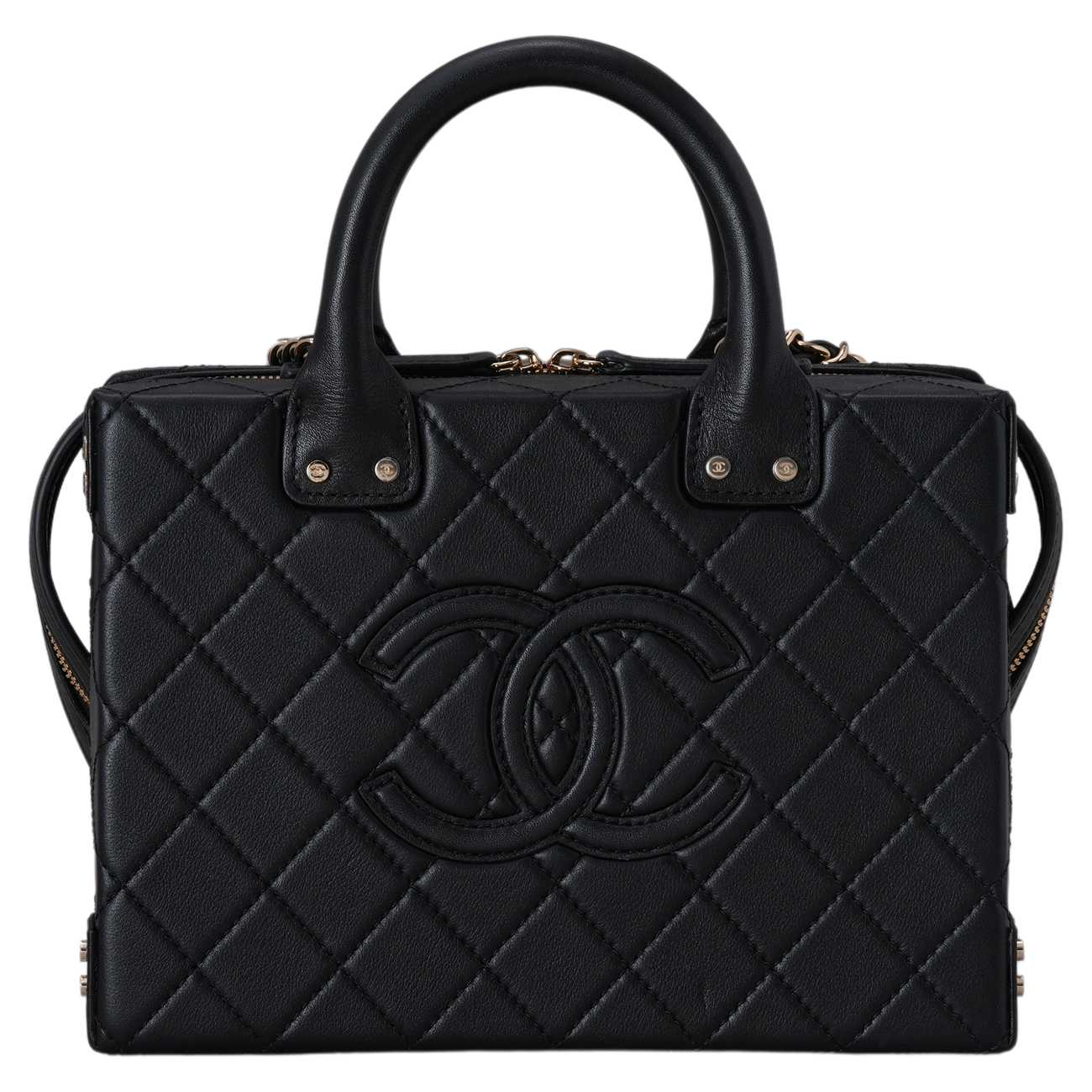CHANEL(USED)샤넬 AS3345 시즌 베니티 코스메틱 케이스 탑핸들
