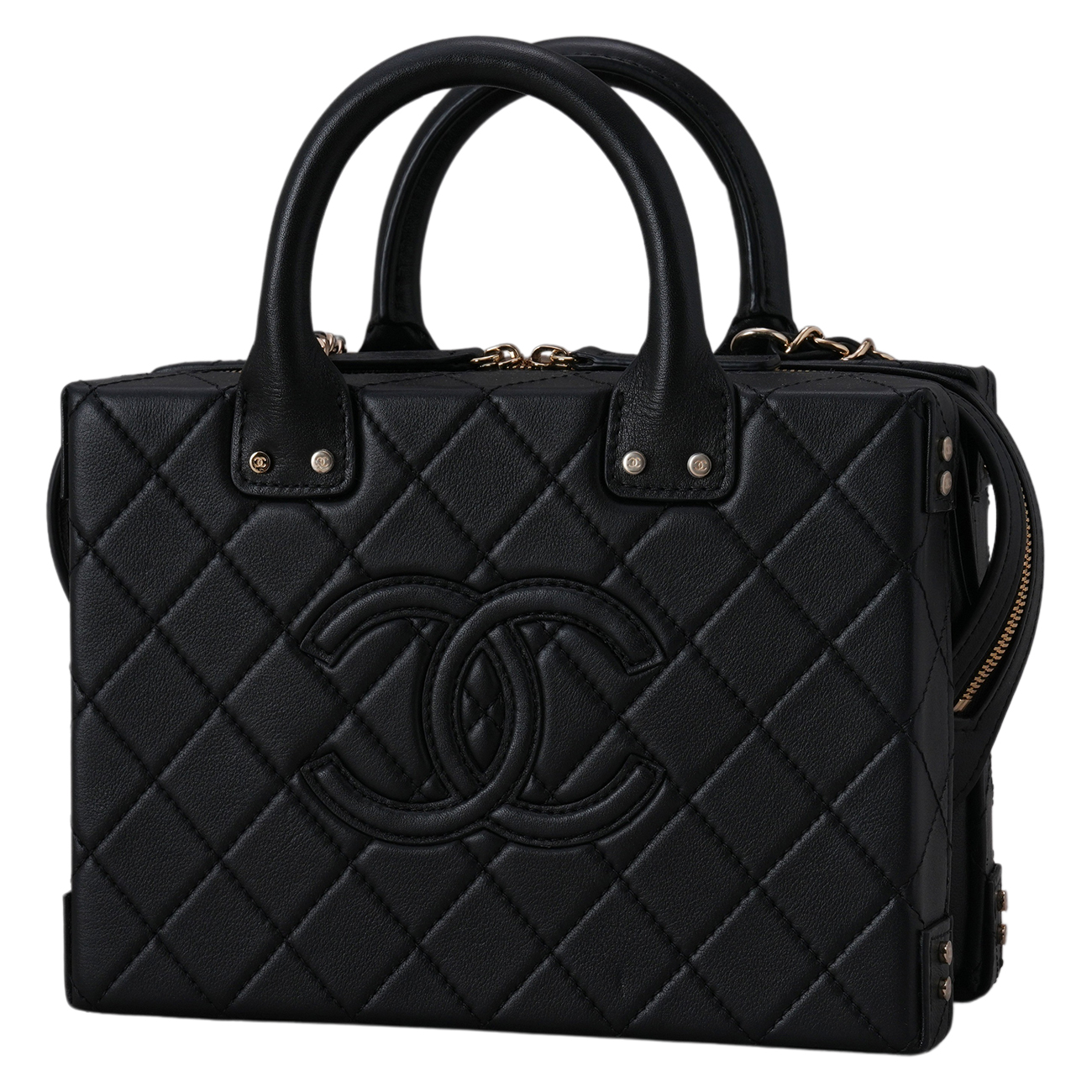 CHANEL(USED)샤넬 AS3345 시즌 베니티 코스메틱 케이스 탑핸들