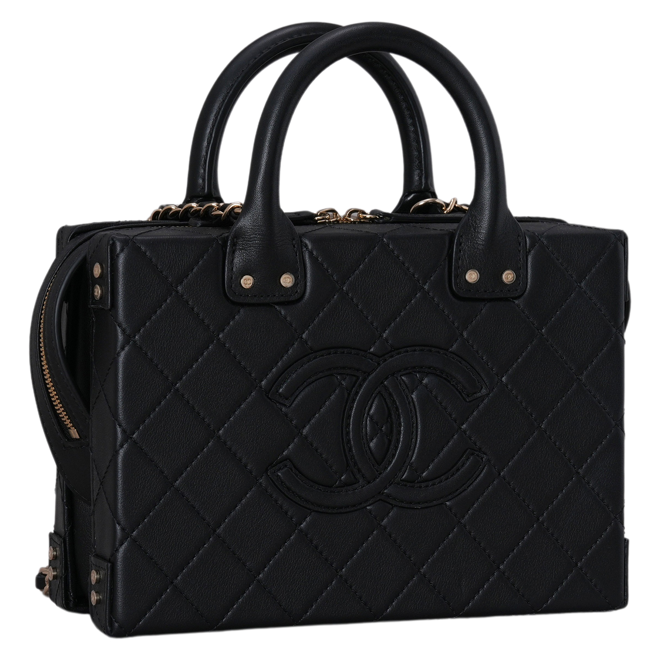CHANEL(USED)샤넬 AS3345 시즌 베니티 코스메틱 케이스 탑핸들