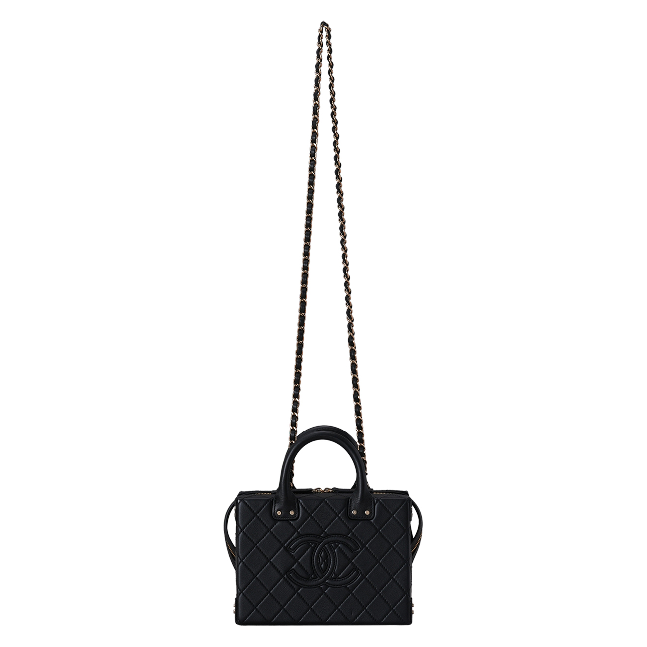 CHANEL(USED)샤넬 AS3345 시즌 베니티 코스메틱 케이스 탑핸들