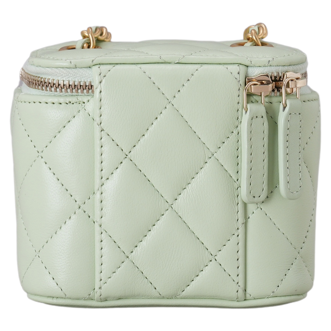 CHANEL(USED)샤넬 램스킨 베니티 골든볼 체인 백