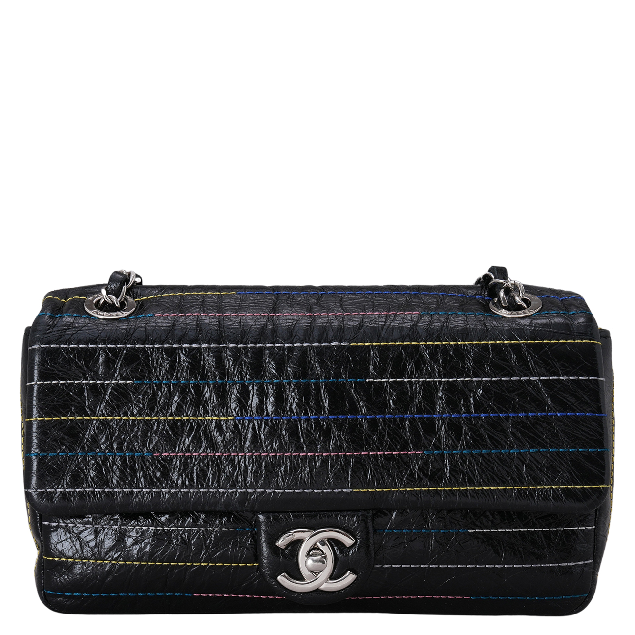 CHANEL(USED)샤넬 시즌 스티치 체인 플랩백