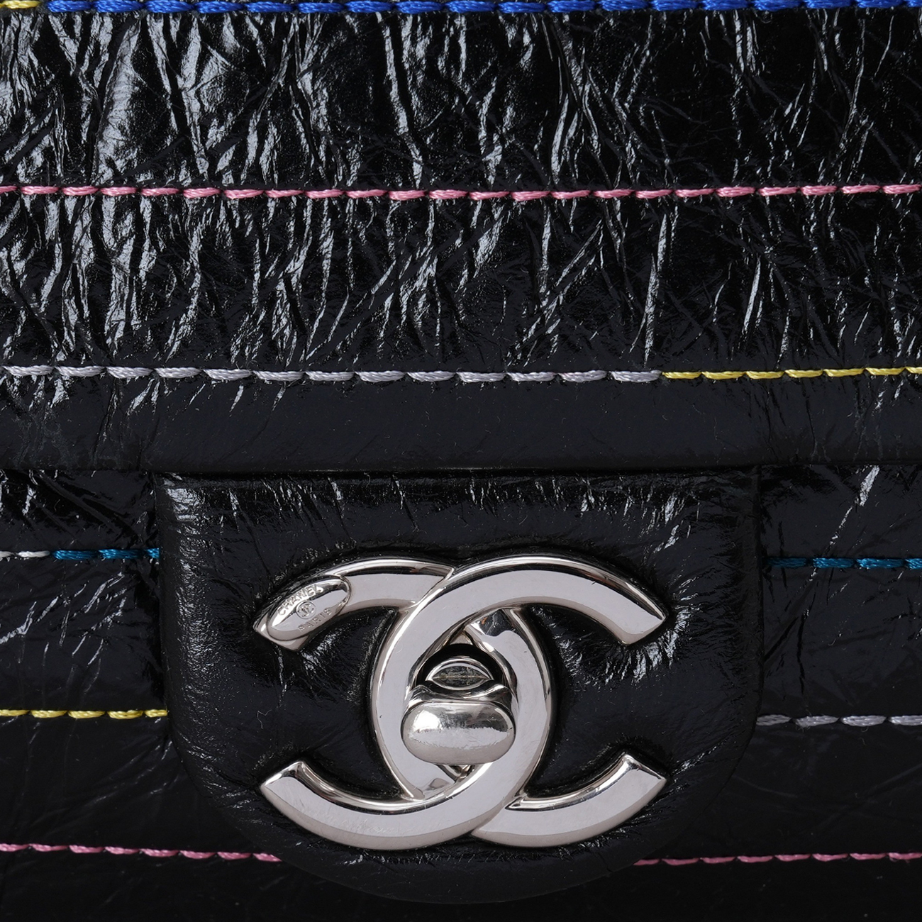 CHANEL(USED)샤넬 시즌 스티치 체인 플랩백