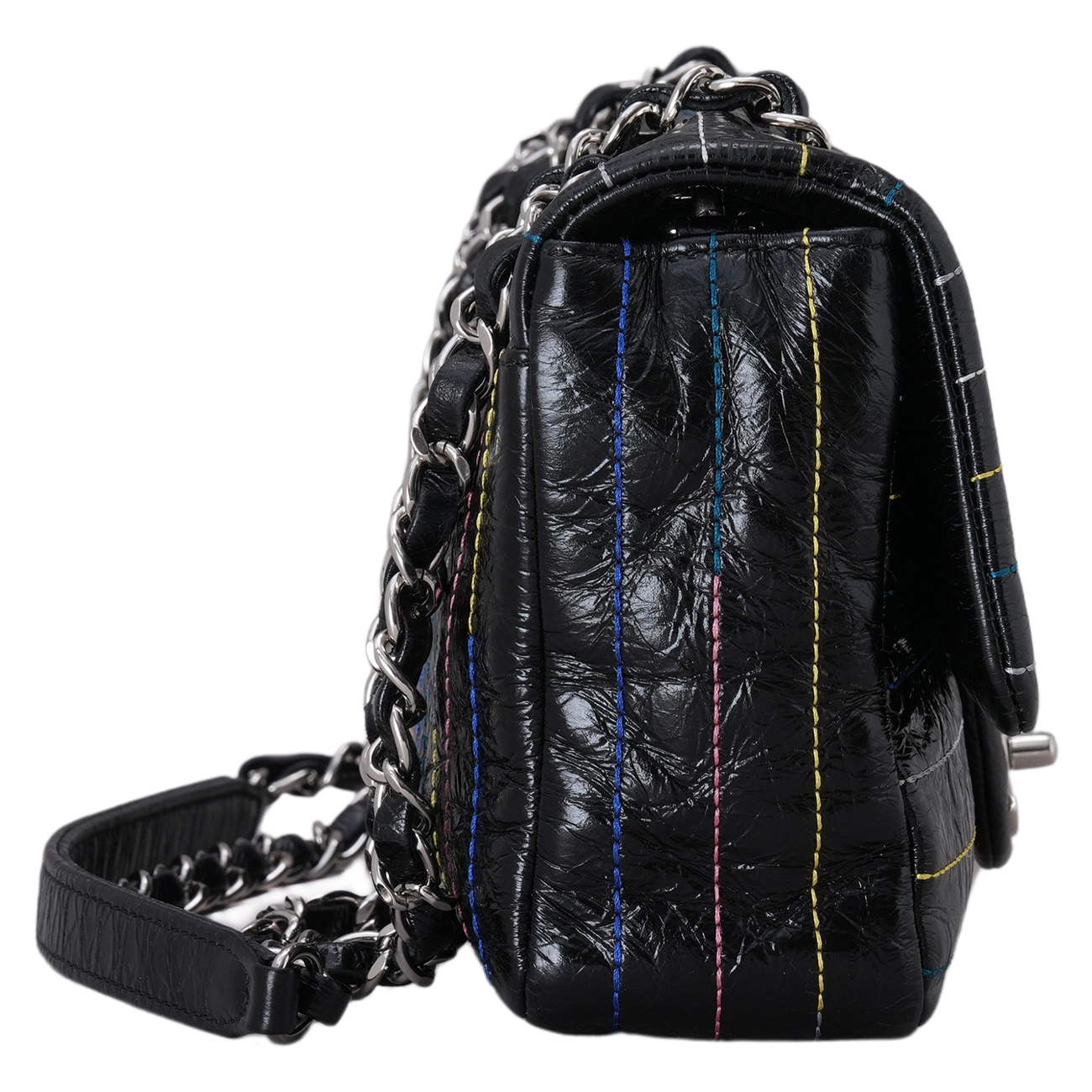 CHANEL(USED)샤넬 시즌 스티치 체인 플랩백