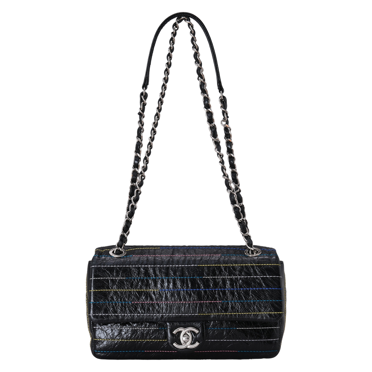 CHANEL(USED)샤넬 시즌 스티치 체인 플랩백