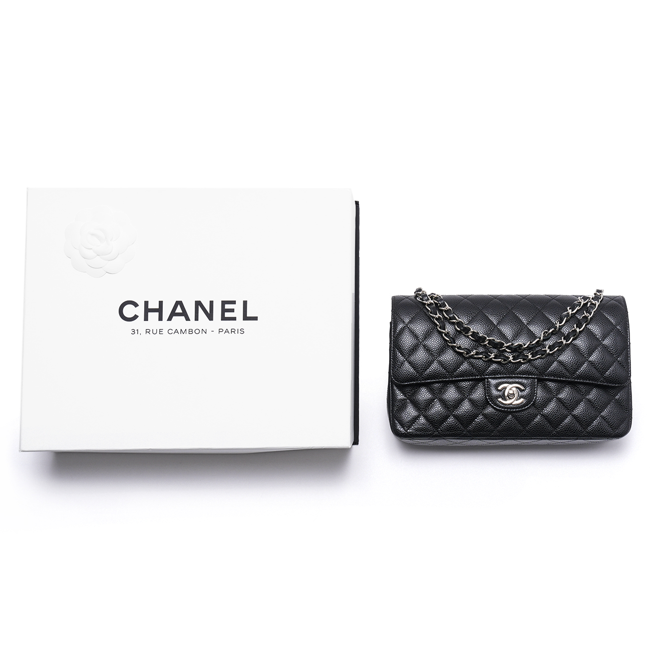 CHANEL(USED)샤넬 캐비어 클래식 미듐 플랩백