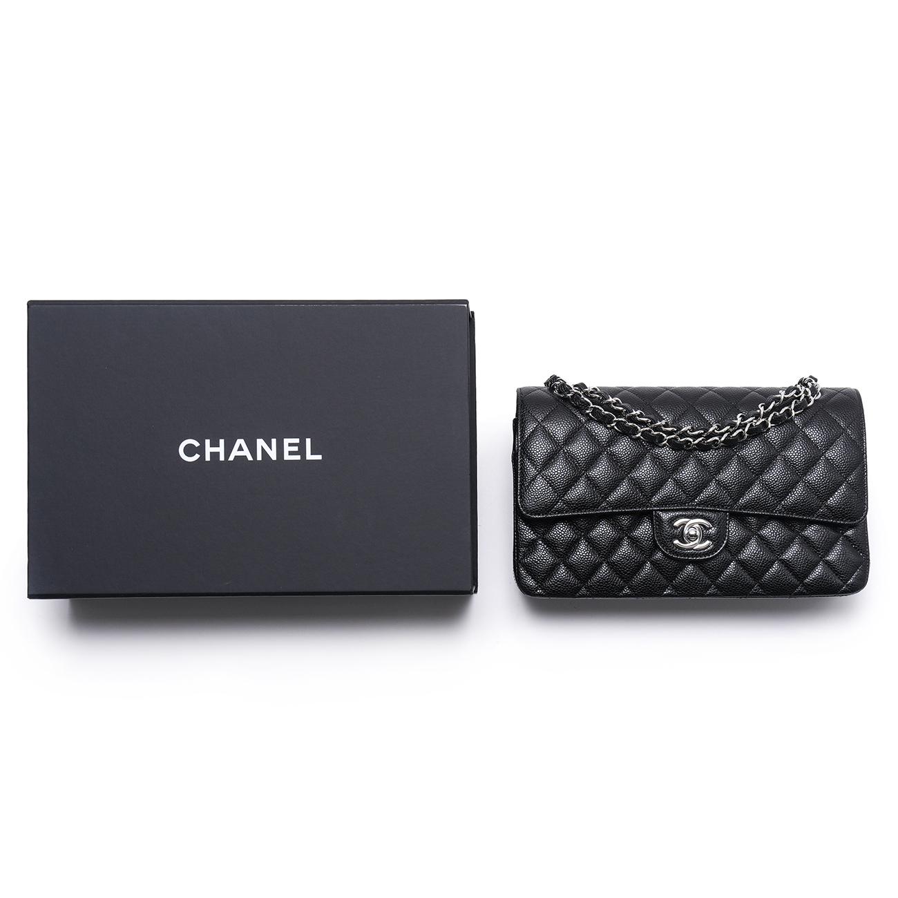 CHANEL(USED)샤넬 캐비어 클래식 미듐 플랩백