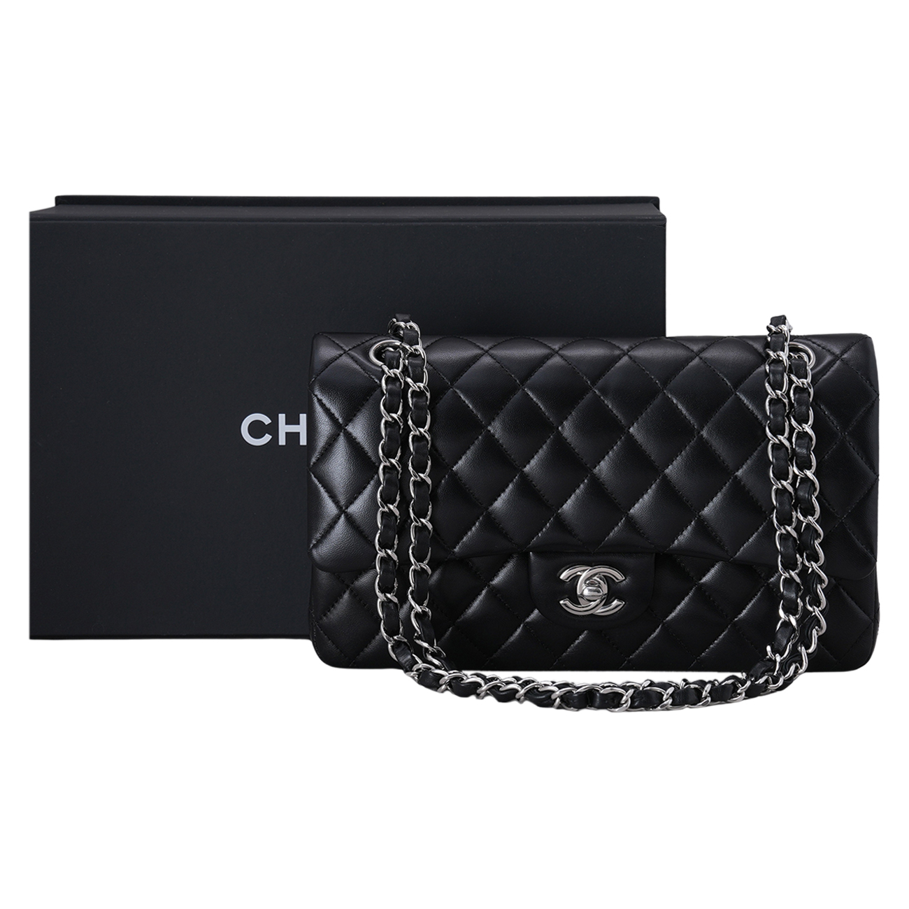 CHANEL(USED)샤넬 클래식 램스킨 미듐 플랩백