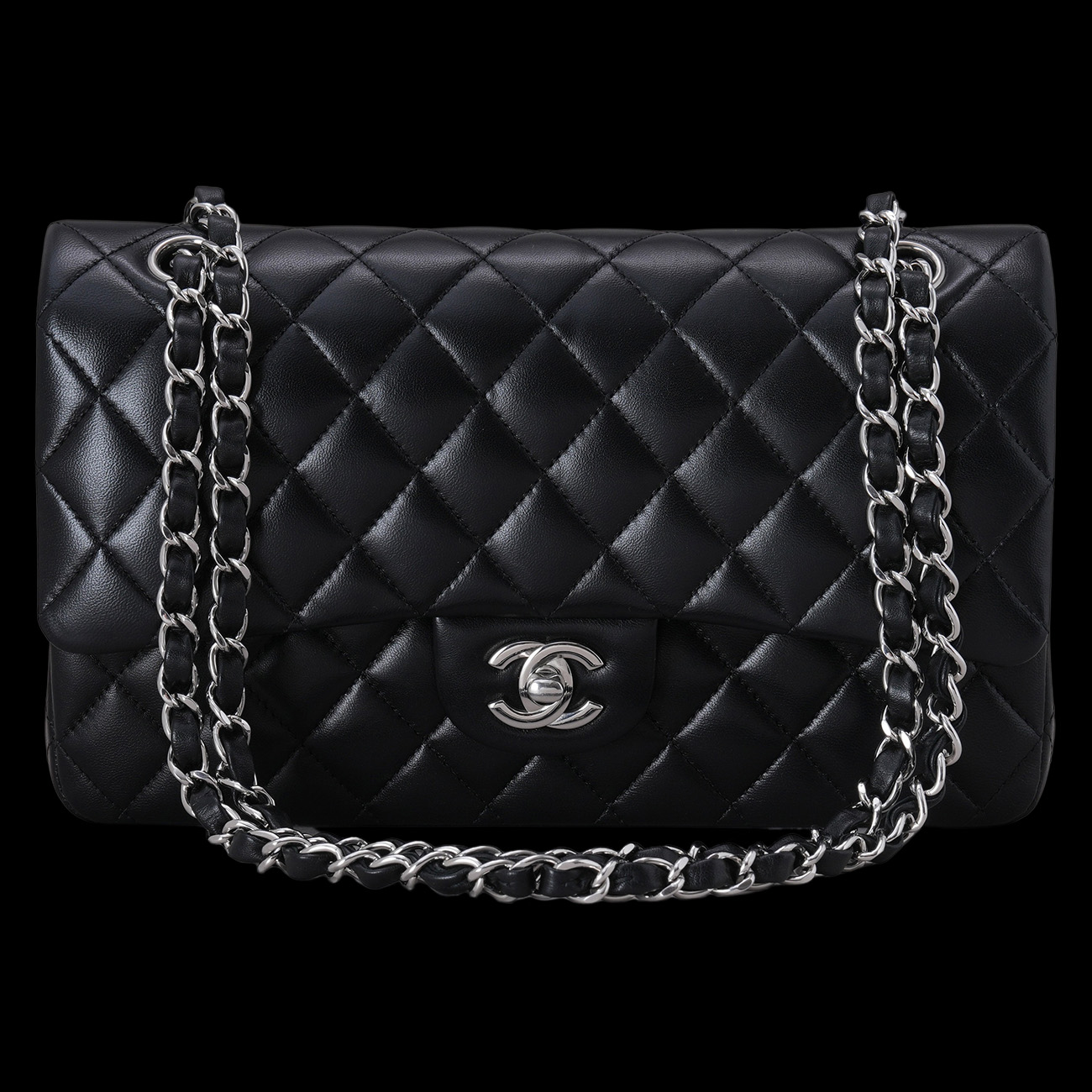 CHANEL(USED)샤넬 클래식 램스킨 미듐 플랩백