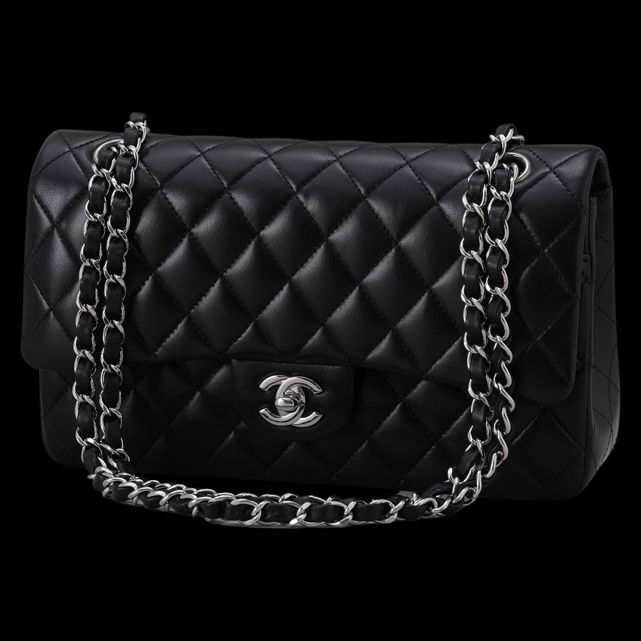 CHANEL(USED)샤넬 클래식 램스킨 미듐 플랩백