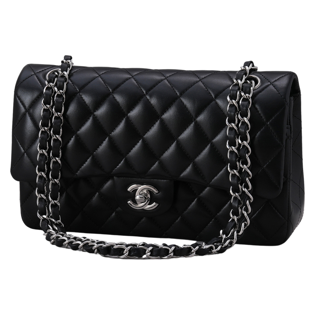 CHANEL(USED)샤넬 클래식 램스킨 미듐 플랩백