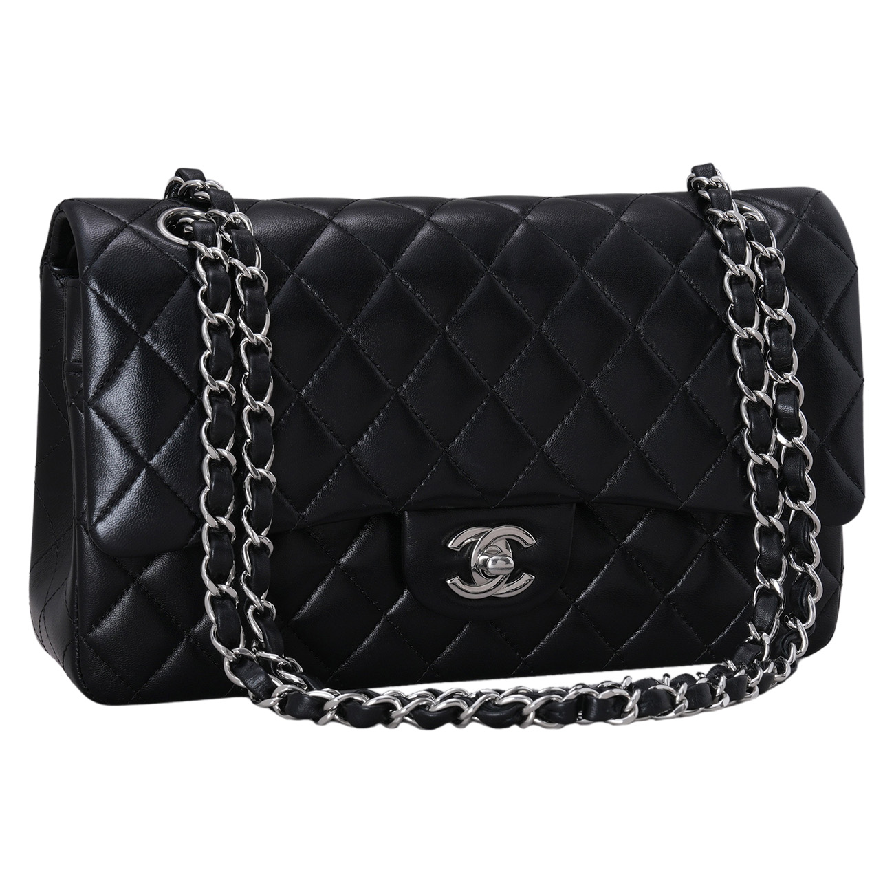 CHANEL(USED)샤넬 클래식 램스킨 미듐 플랩백