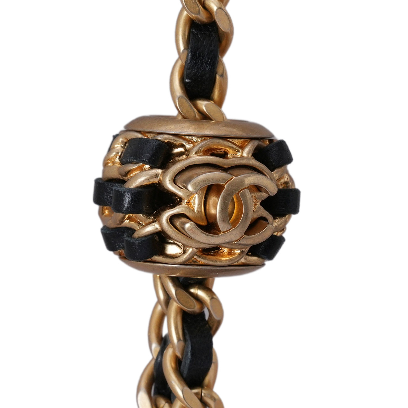 CHANEL(USED)샤넬 AP1447 램스킨 시즌 정사각 베니티 골든볼 체인 크로스백
