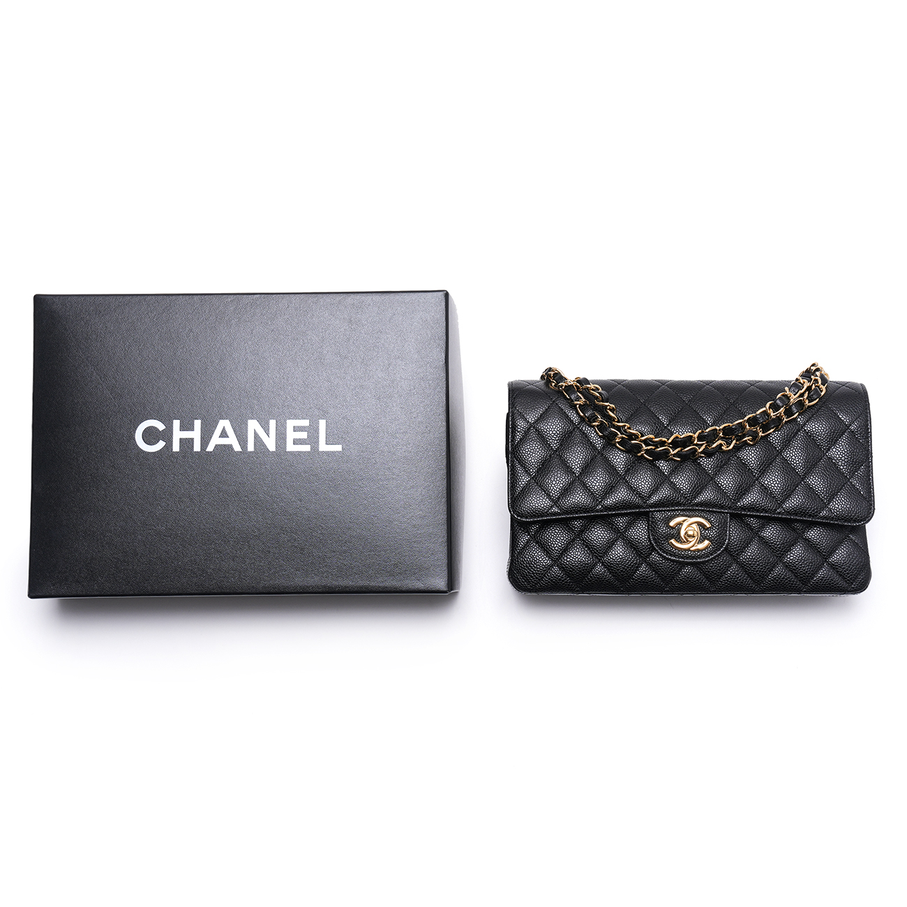 CHANEL(USED)샤넬 캐비어 클래식 미듐 플랩백